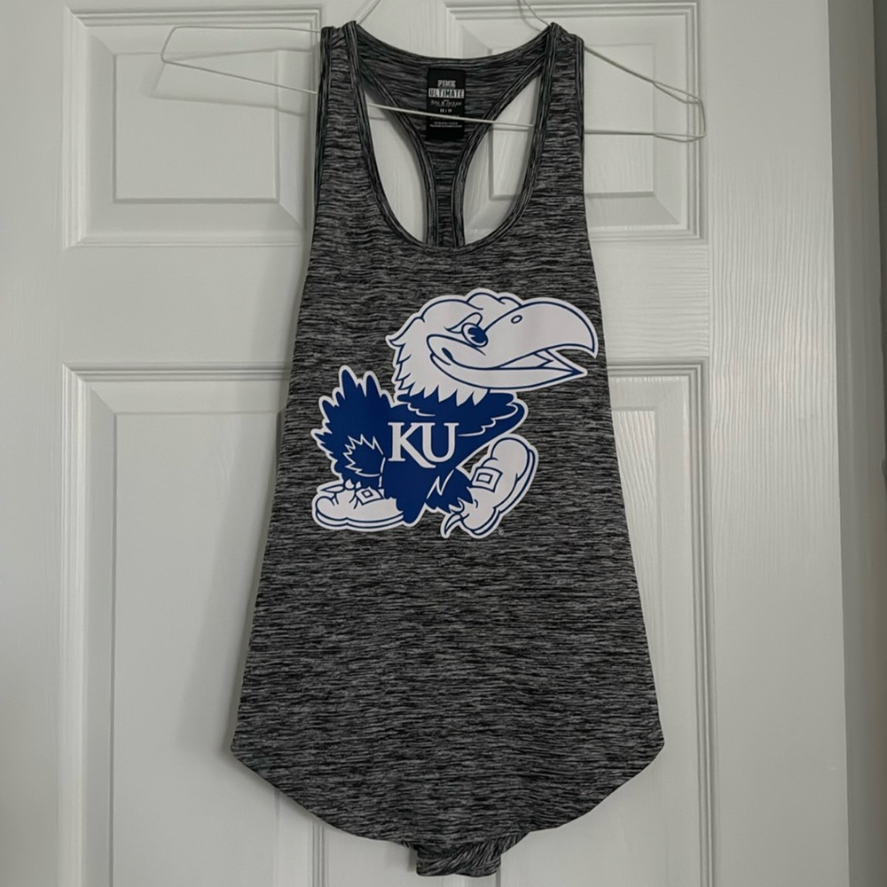 Kansas Jayhawks Tank in Grey (Size XS)